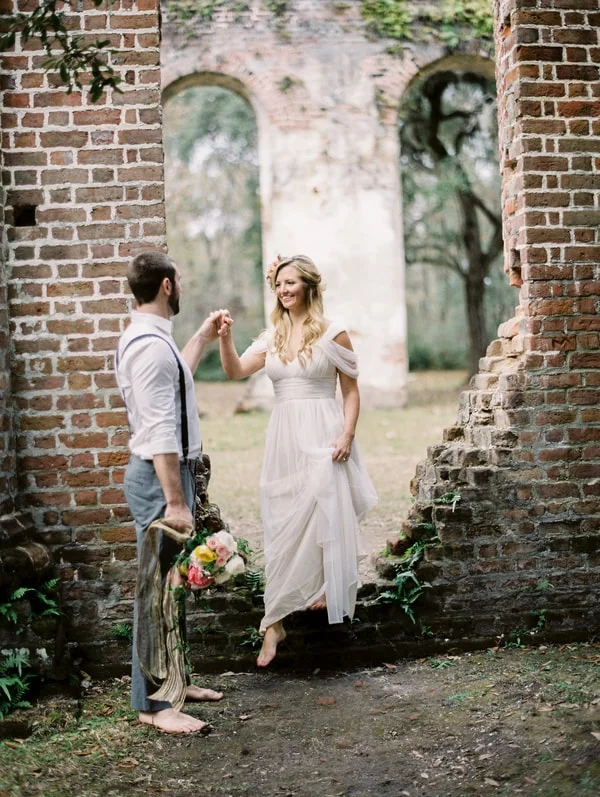 Old Sheldon Ruins Wedding Shoot