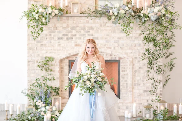 Blue and Gold Spring Inspiration Shoot