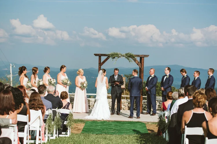 Overlook Barn Banner Elk Wedding - Blue Ridge Mountains, NC