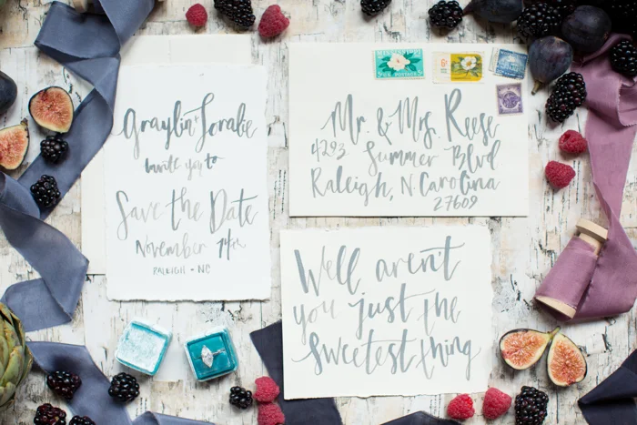 Blackberry Styled Wedding Shoot
