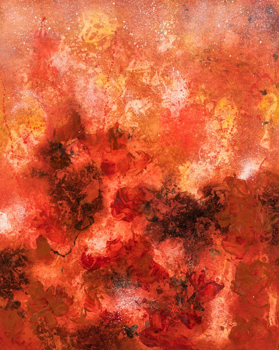 Solar Vortex, oil on canvas, 127x102cm