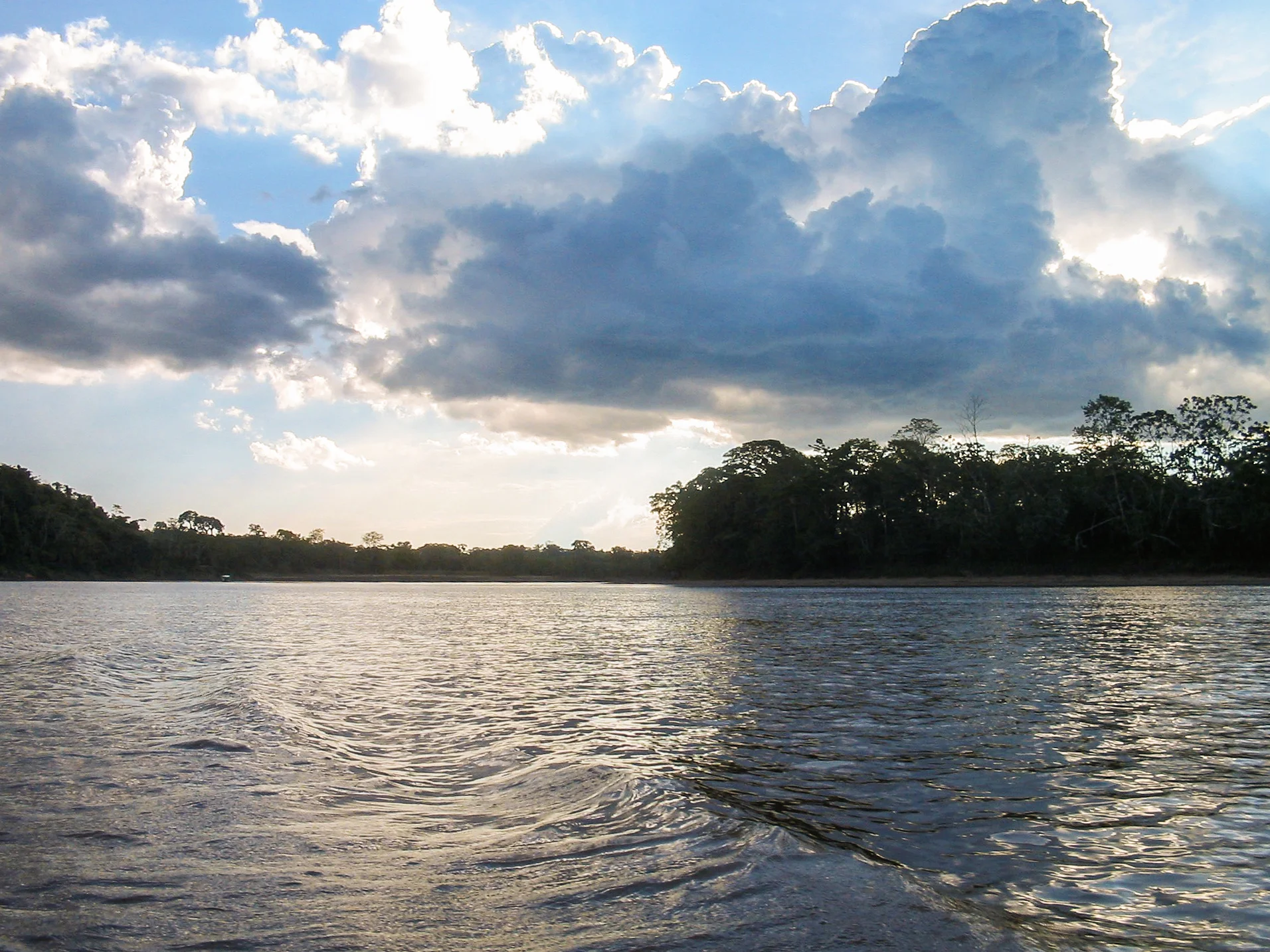 The Tambopata River, Madre de Dios, Peru. 