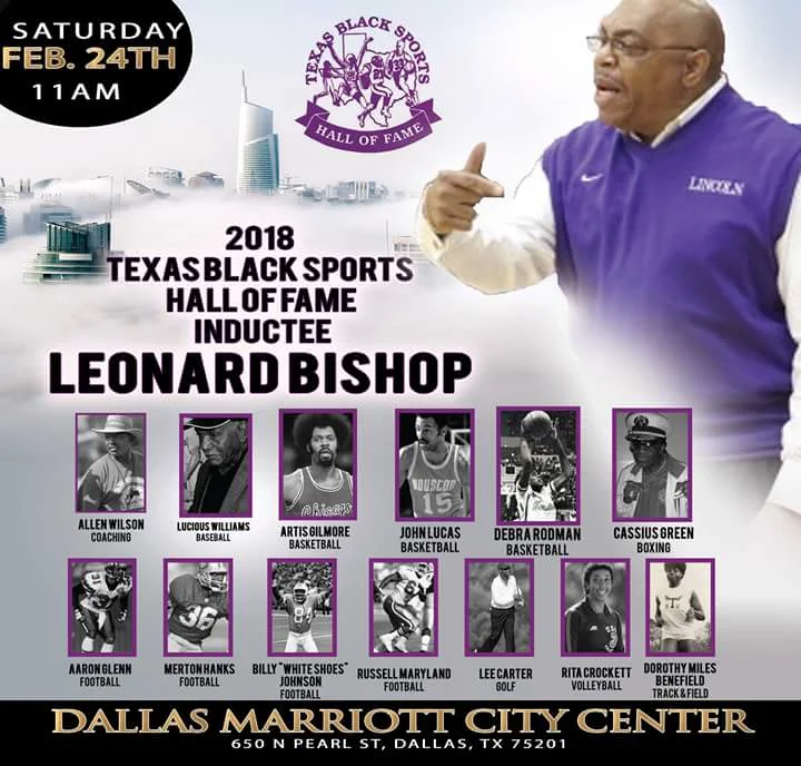 Texas Black Sports Hall of Fame Inductee