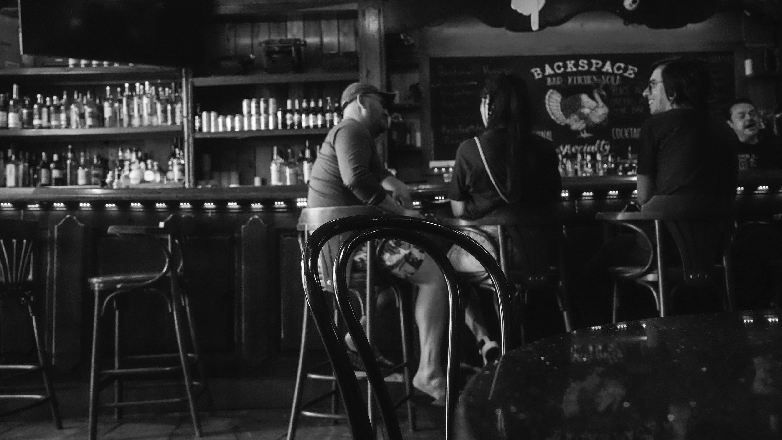 New friends. Old bar. New Orleans.