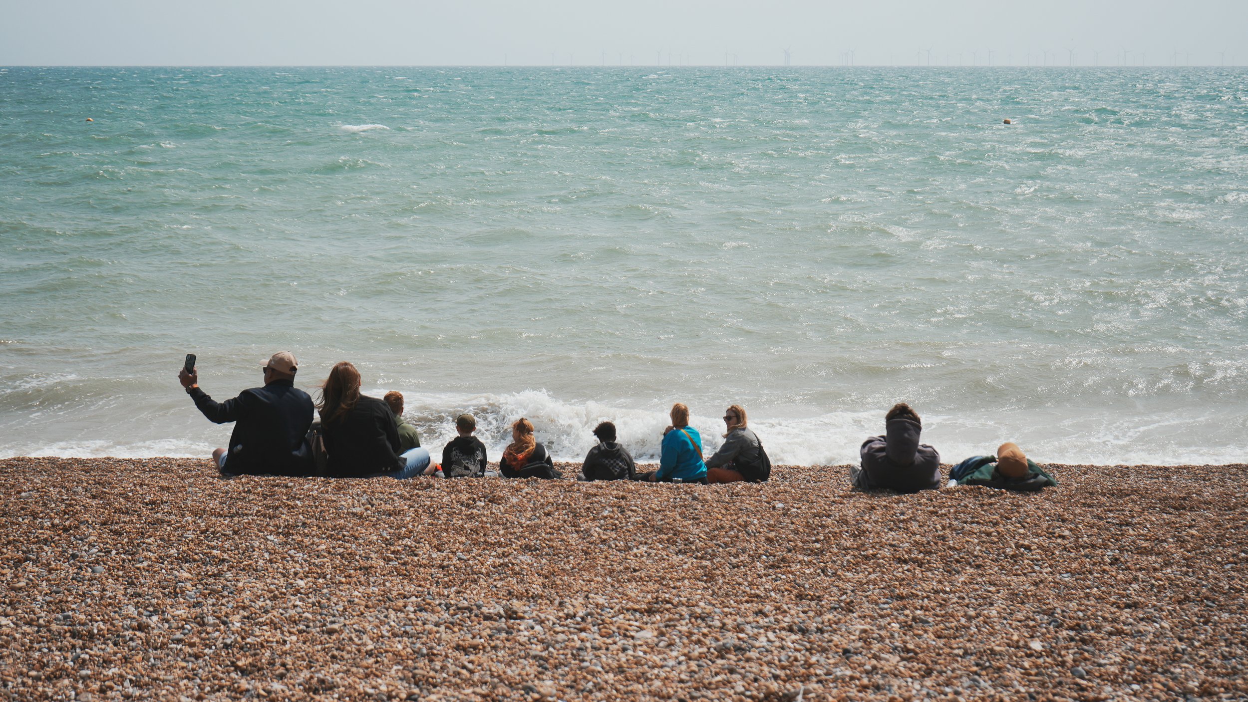 Family beach day.