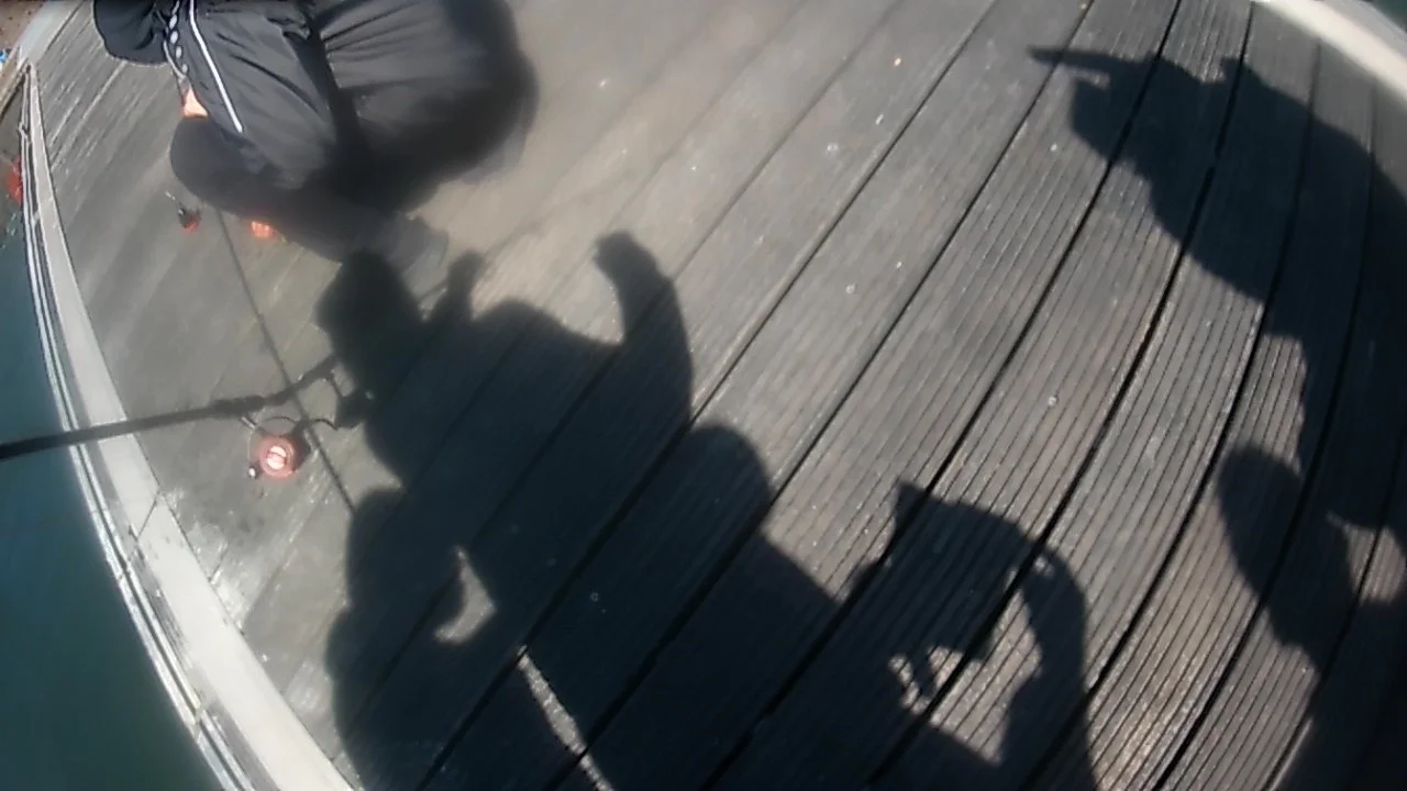 A new way to fish.....Belgian news media pay a visit