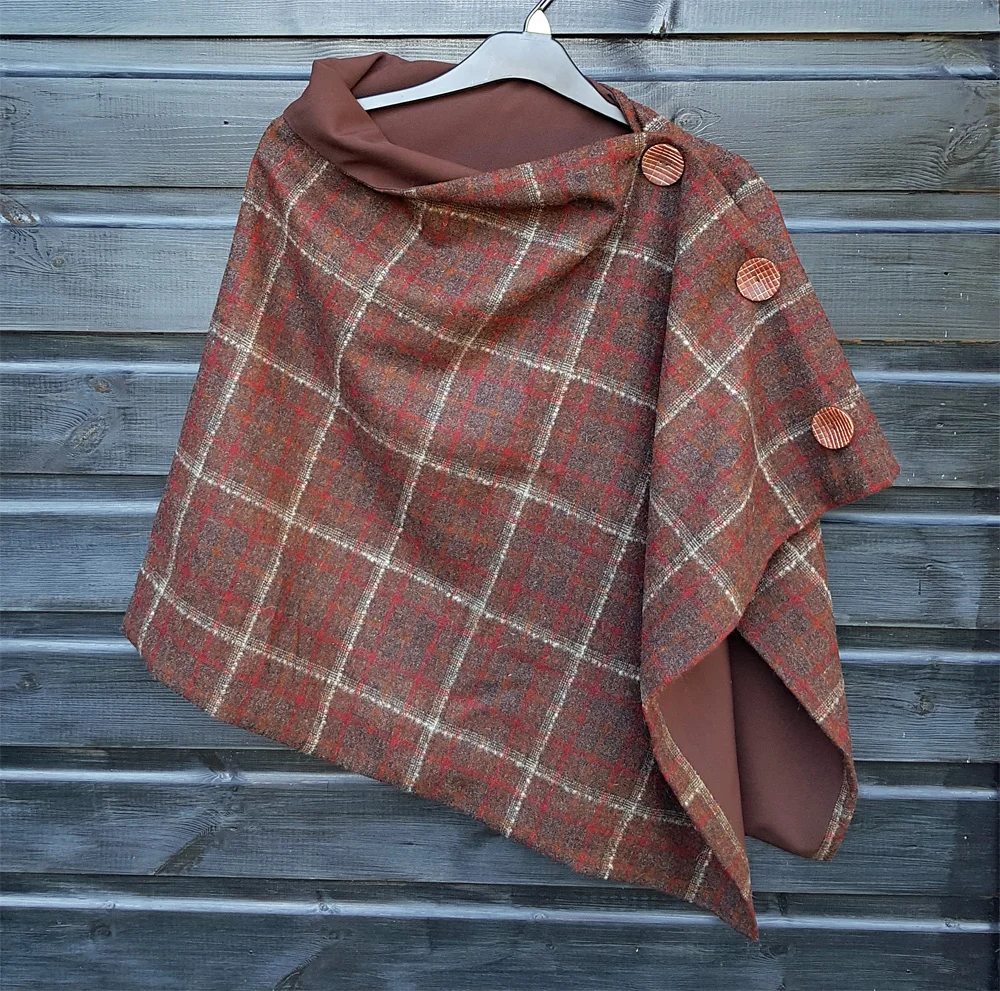 Brown wool wrap