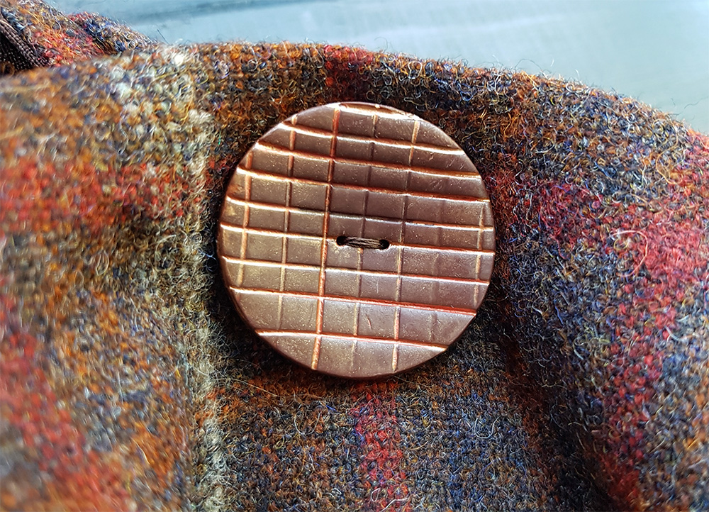 Brown button detail