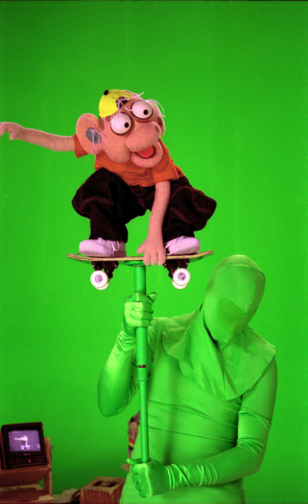 Crank Yankers-Green Screen work with Elmer Higgins