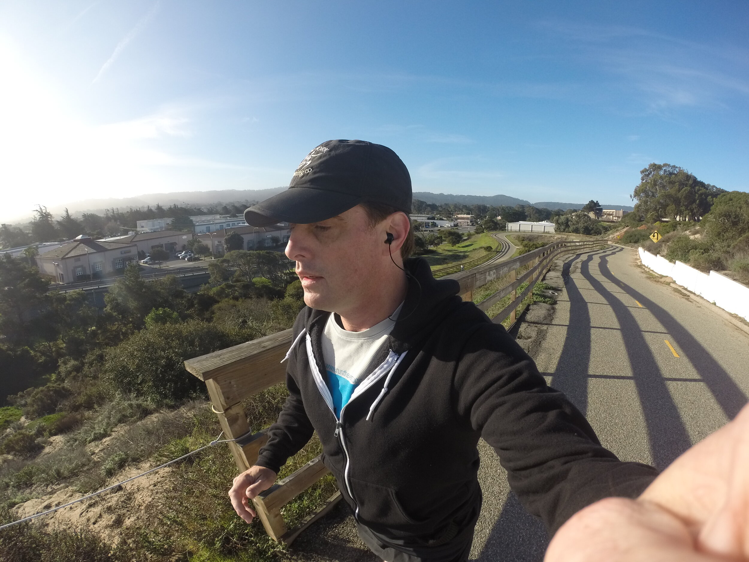 Jogging in Monterey, CA Jan 27, 2020