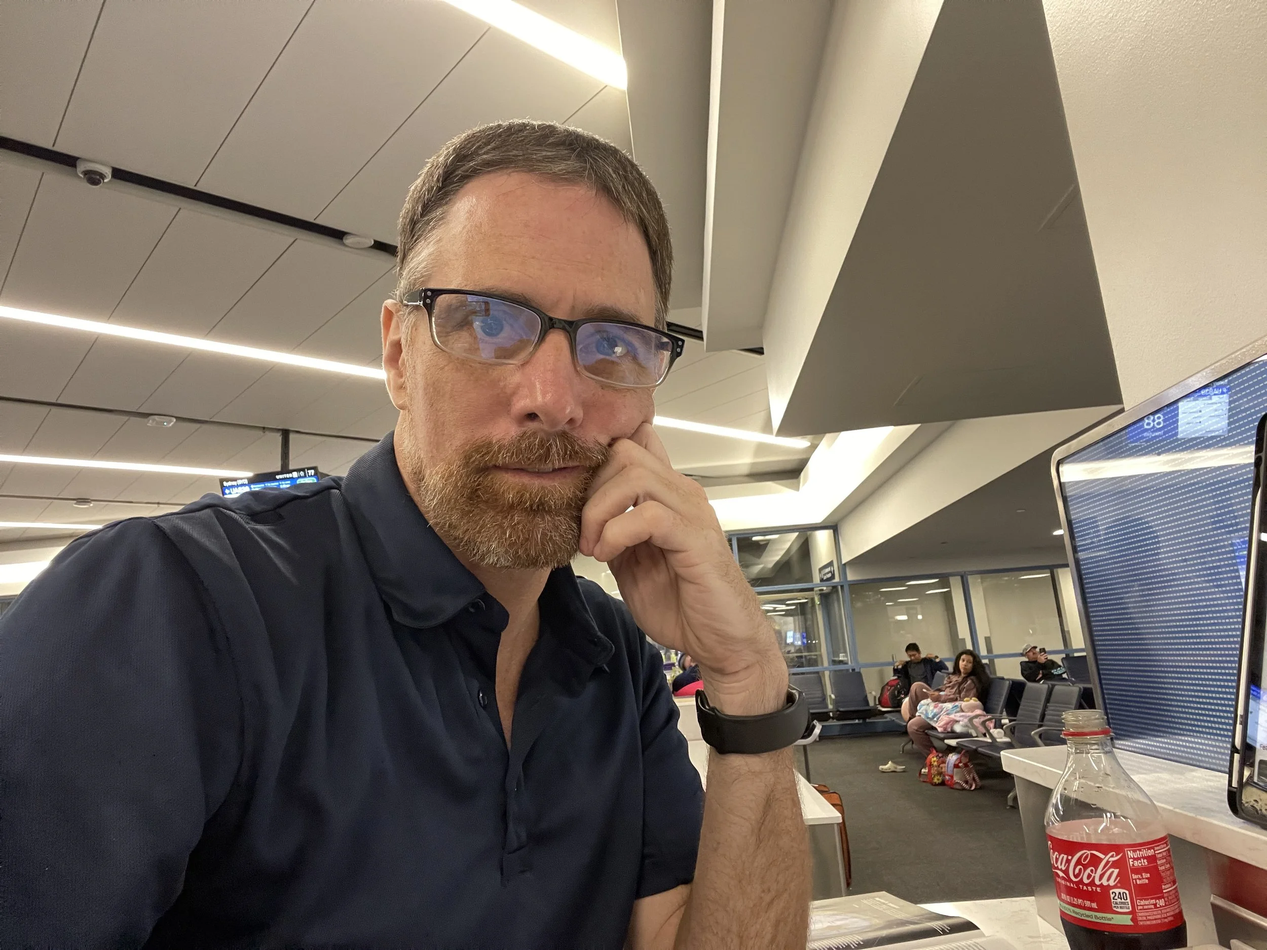 Waiting at LAX for my flight to Sydney