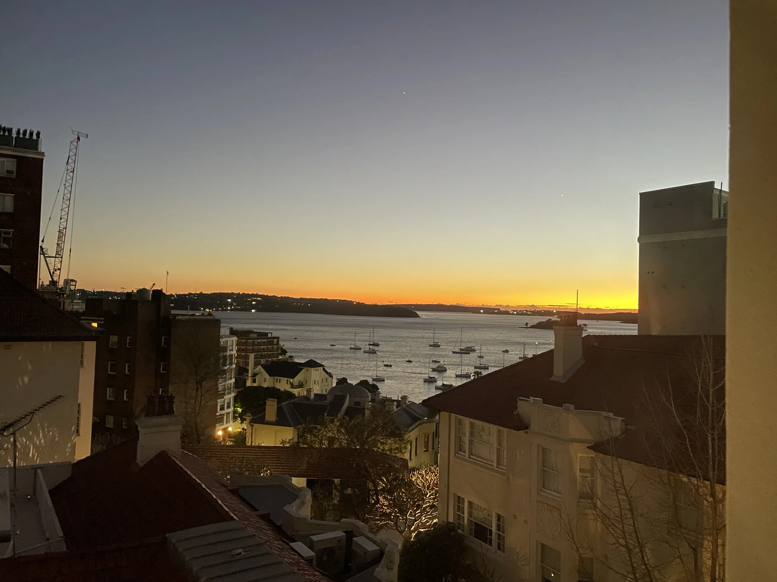 View from outside my hotel window