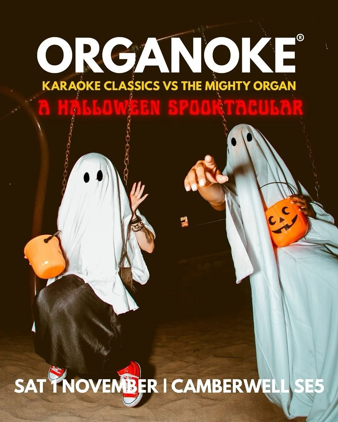 SPOOKY SEASON STARTS AT ST GILES.
It&rsquo;s trick or treat time on Saturday 1 November.
Our bonkers show returns with spooky smash hits.
DRESS UP HIGHLY RECOMMENDED!!

ORGANOKE is Karaoke but not as you know it. We specialise in creating crazy, joyf