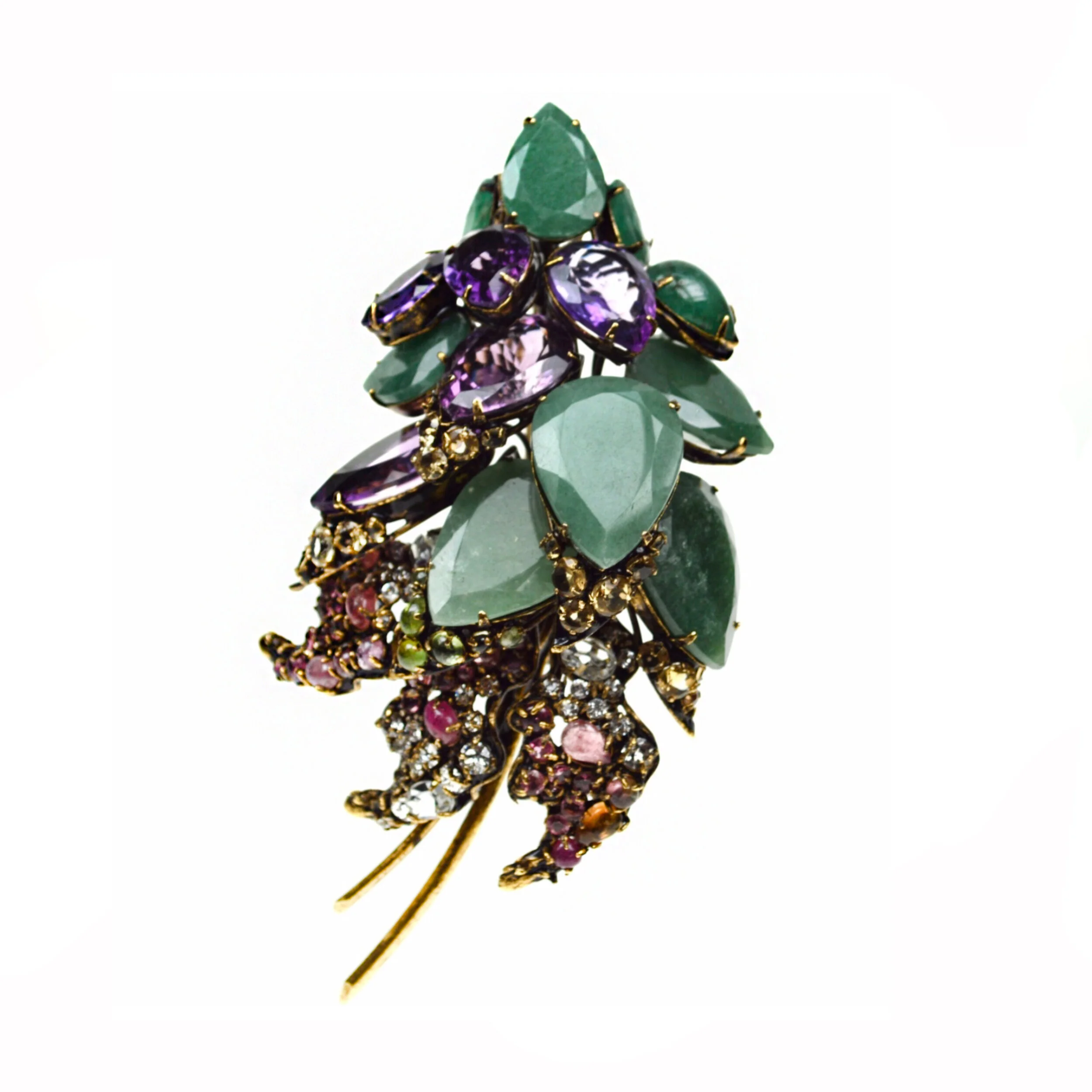 Aventurine Flower Pin (FP-125)