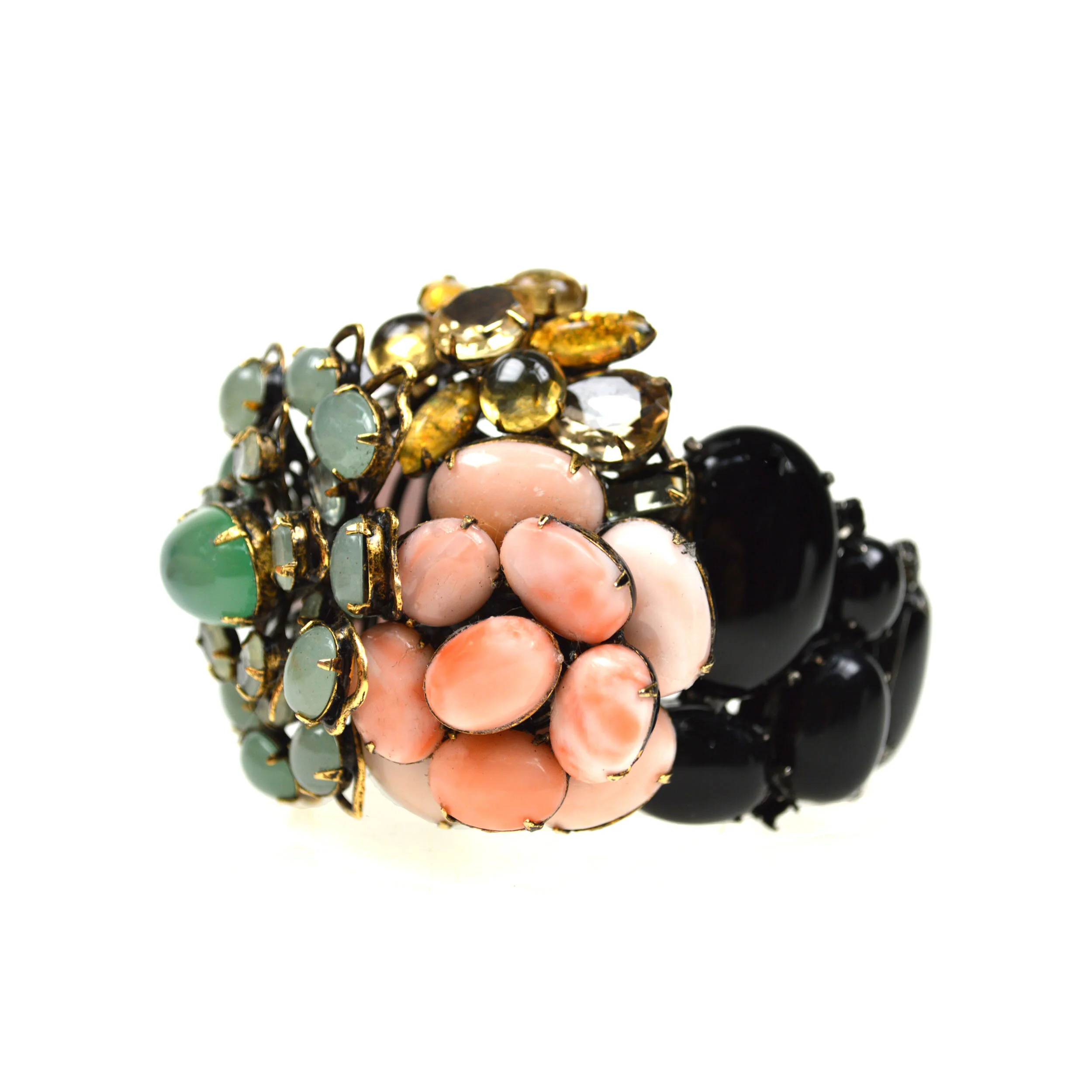 Flower Bouquet Cuff with Pin (CF3F-5)