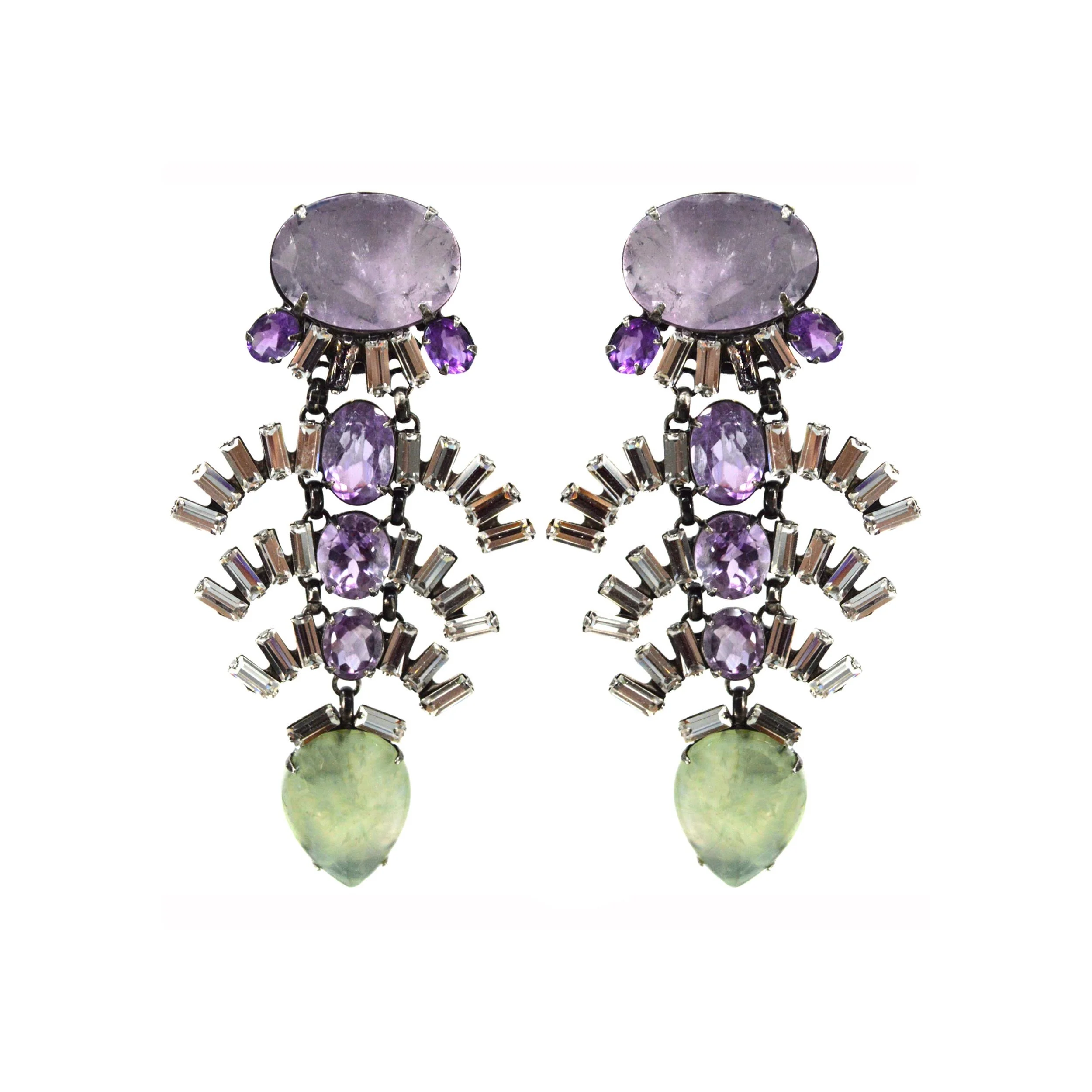 Amethyst Crescent Drops (EDCRT-14)