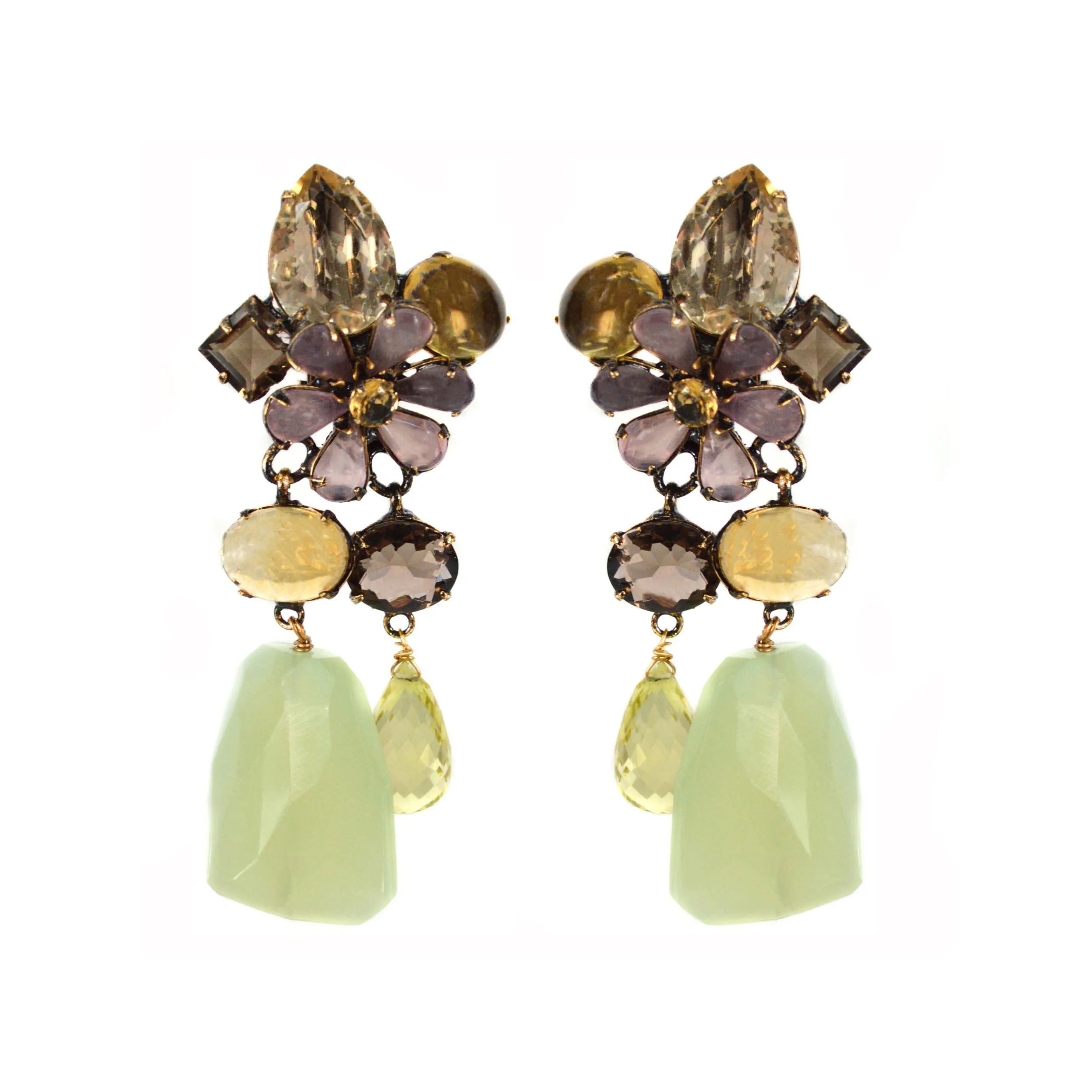 Aventurine Flower Drops (ED1F-51A)