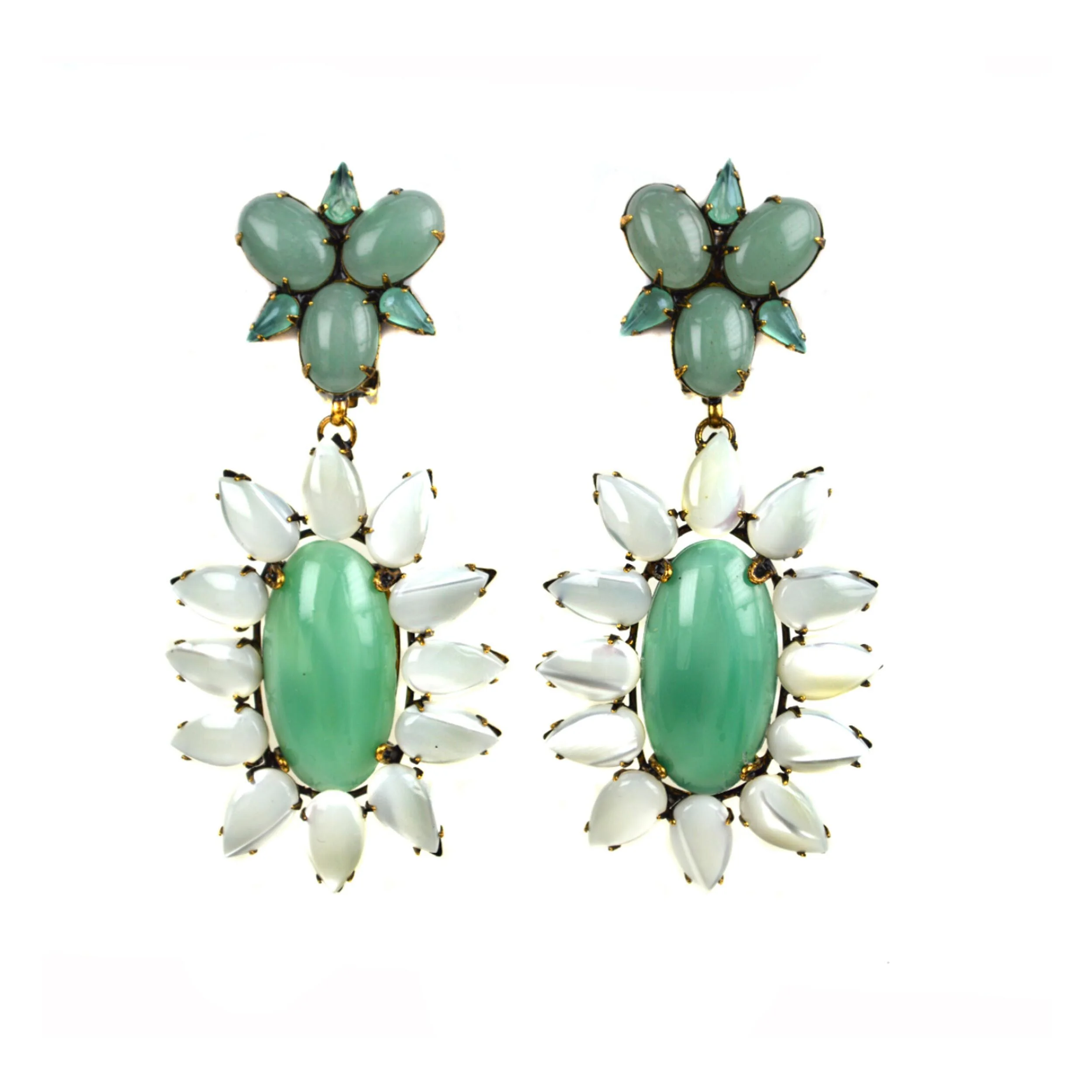 Aventurine and Czech Drops (ED1F-44A)