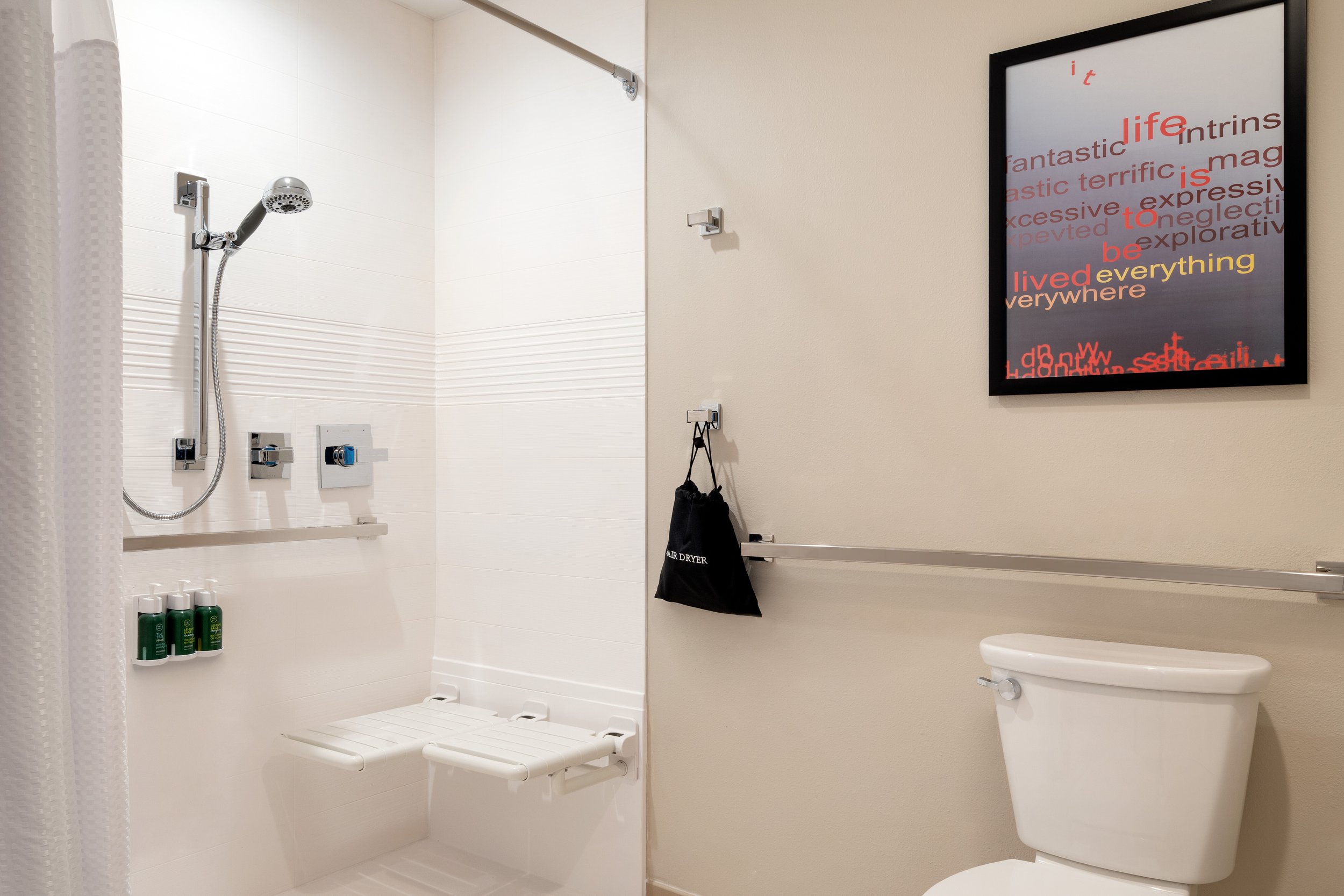 TownePlace Suites Logan - Accessible Bathroom - Roll In Shower - 1470330.jpg