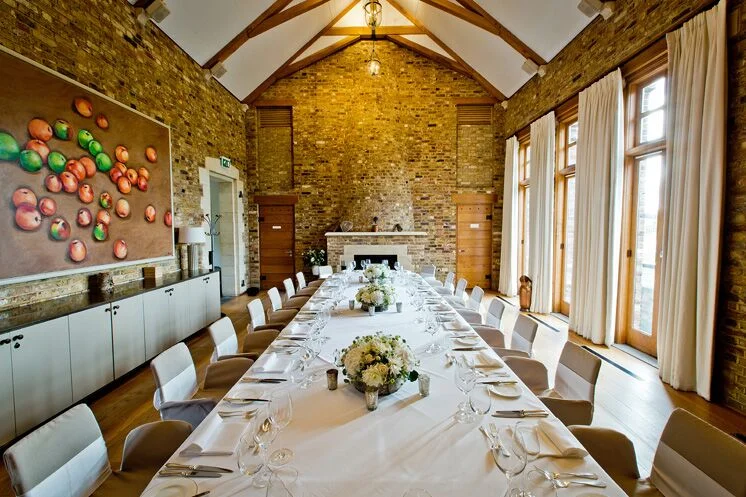 Tower House table set for wedding