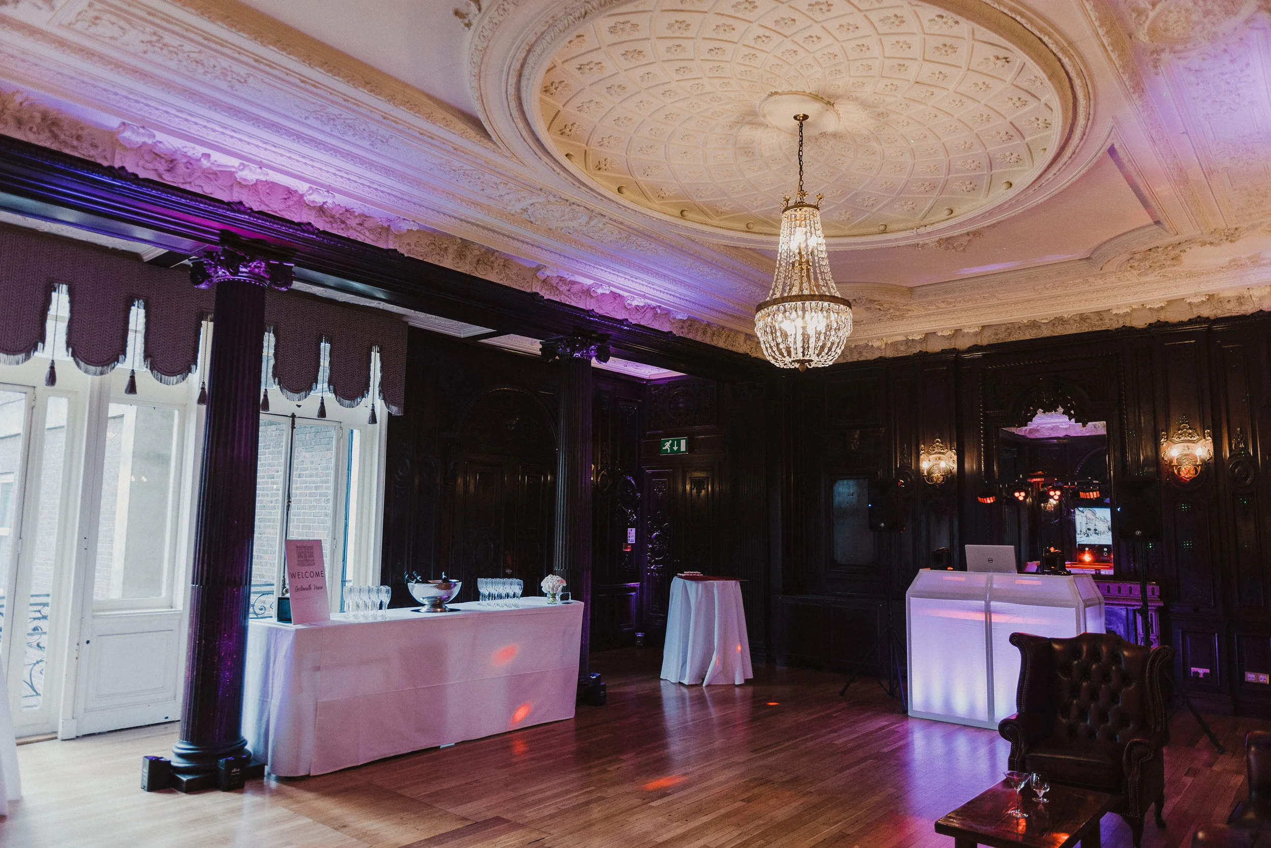 The Churchill Room is a spacious, licensed ceremony room and area for DJs, live amplified bands and dancing! 