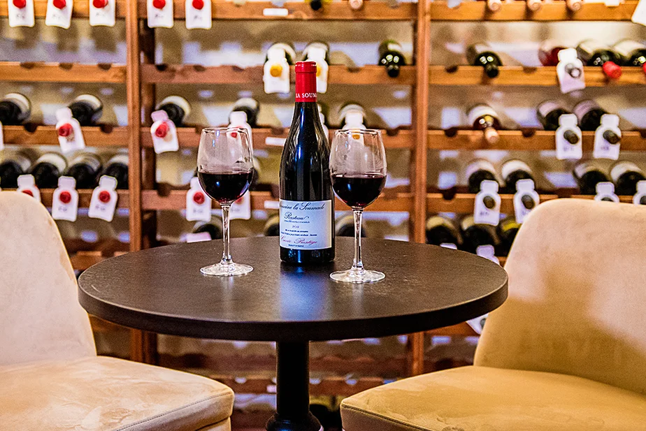 A MAYSYA highlight: The wine cellar attached to the private dining room