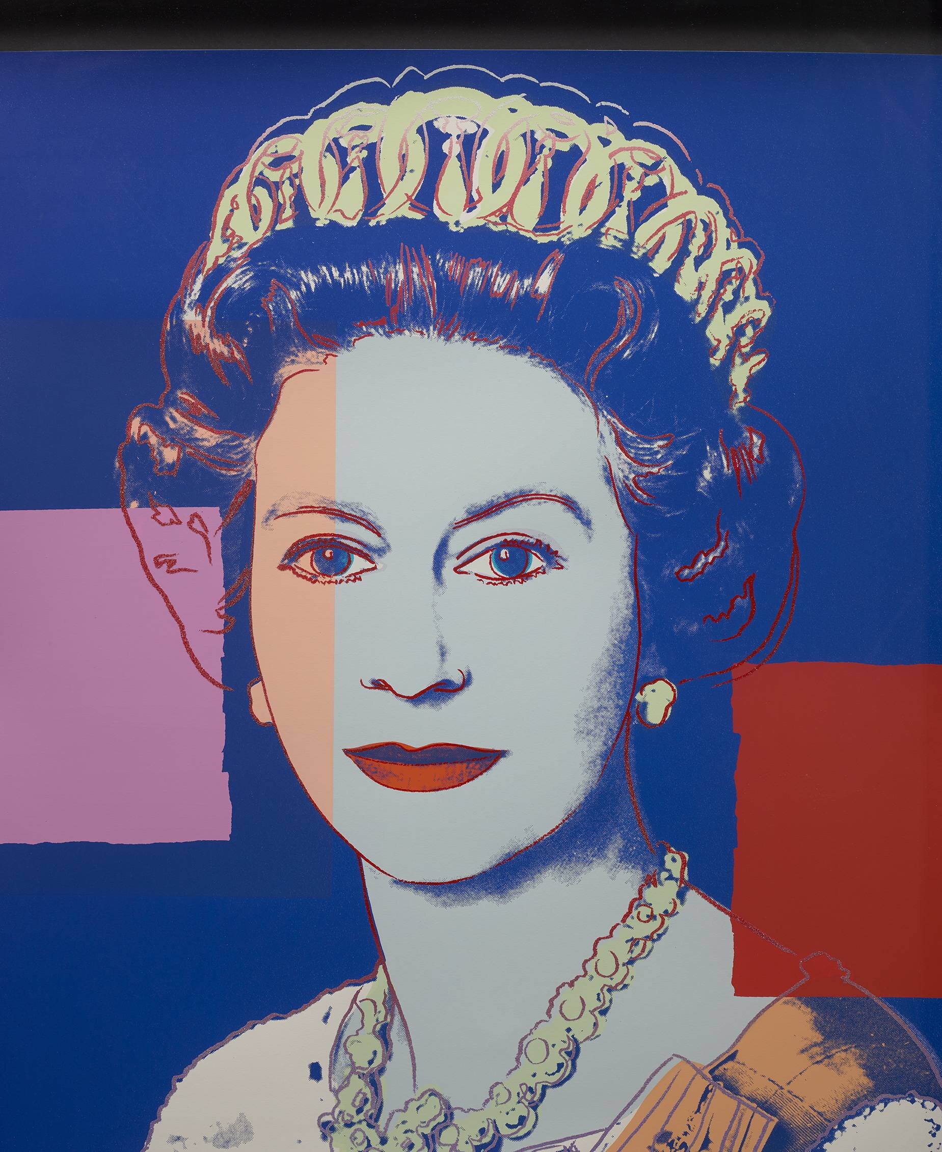 Andy Warhol, Queen Elizabeth II of the United Kingdom, from Reigning Queens (Royal Edition) (F & S. 337A), 1985.jpg