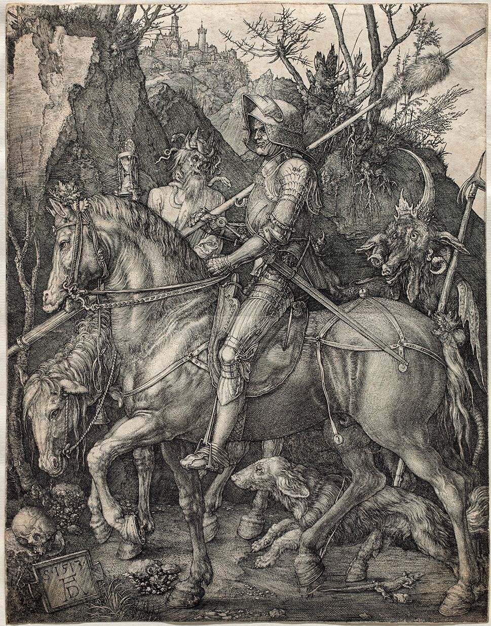 Albrecht Dürer, Knight, Death and the Devil, 1513.jpg