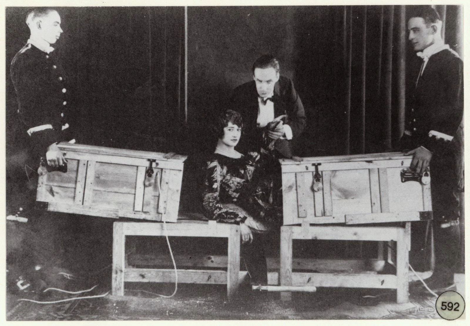 FELLOWS | A CHARMING SOUVENIR OF THE FAMOUS 'SAWING THROUGH A WOMAN'