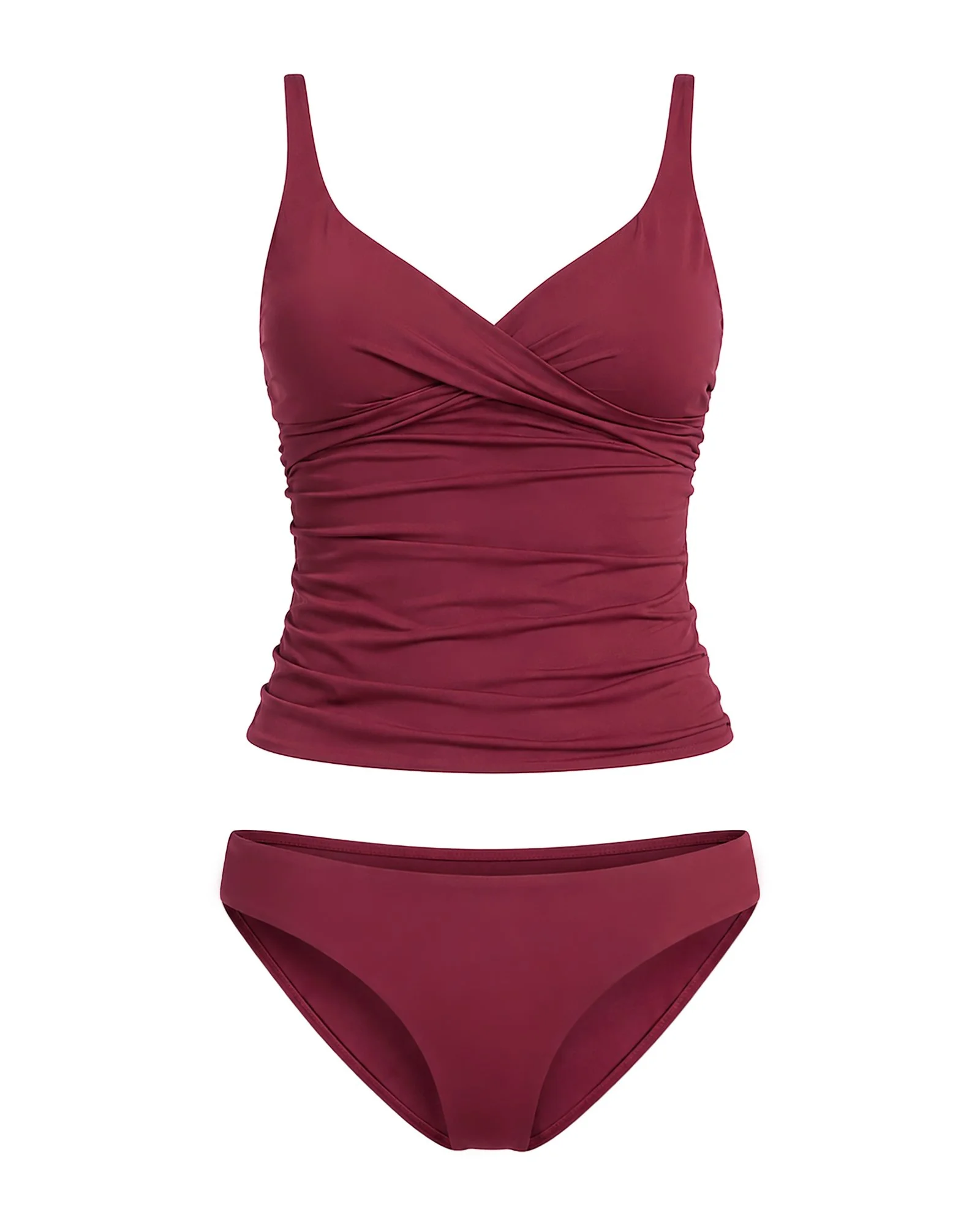 Seafolly Collective MultiFit Wrap Front Tankini- Dark Burgundy £90 - Collective Hipster Pant £40.jpg
