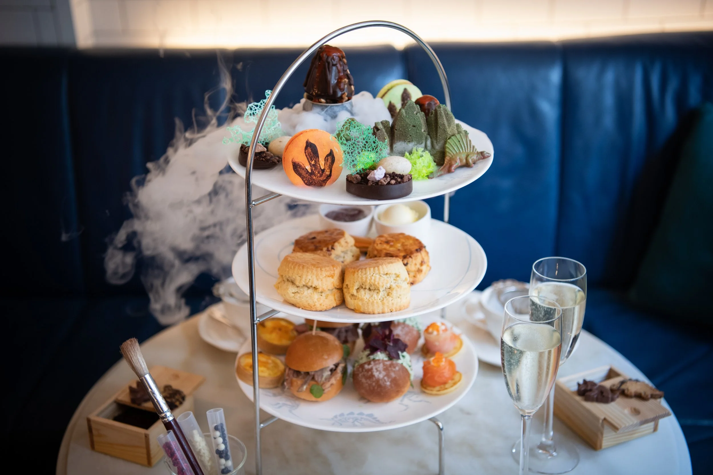 AN EDIBLE EXCAVATION AT THE AMPERSAND HOTEL'S JURASSIC AFTERNOON TEA 