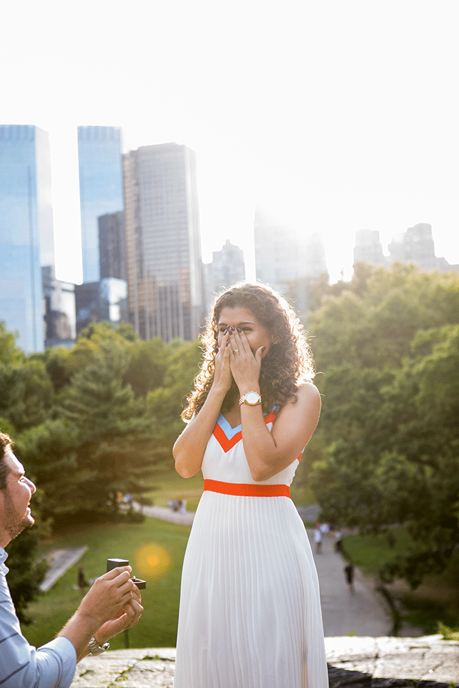 Pedido de casamento em Nova York