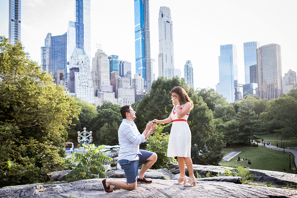 Pedido de casamento em Nova York