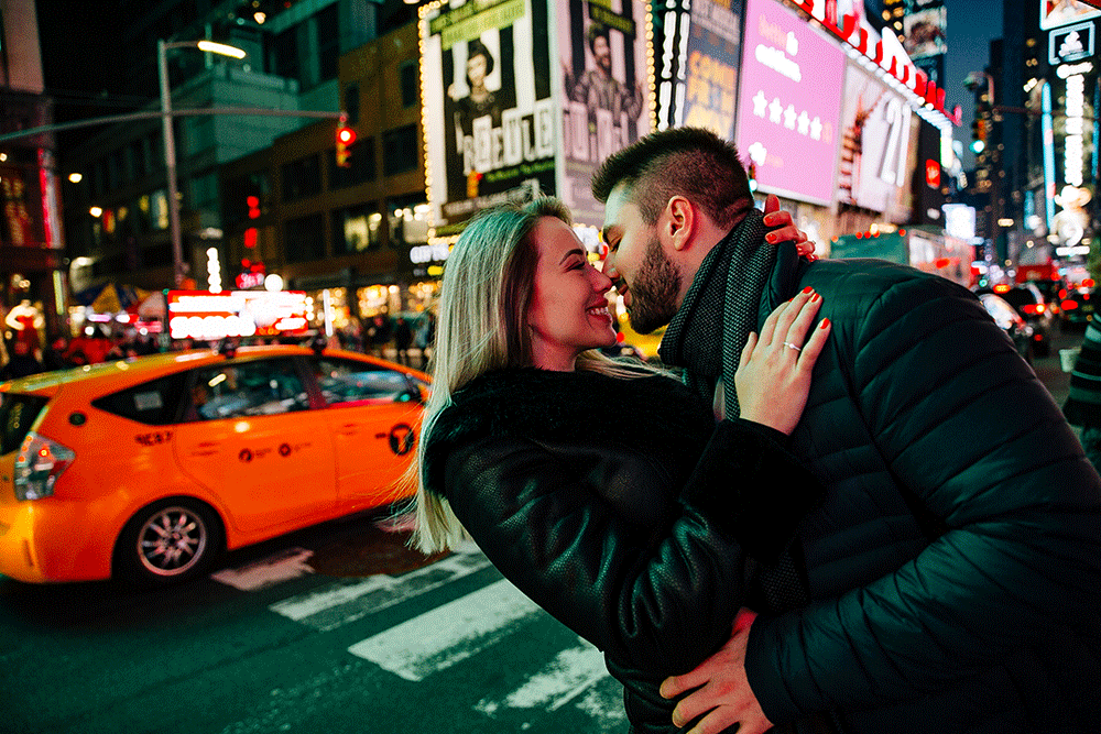 Pedido de casamento em Nova York