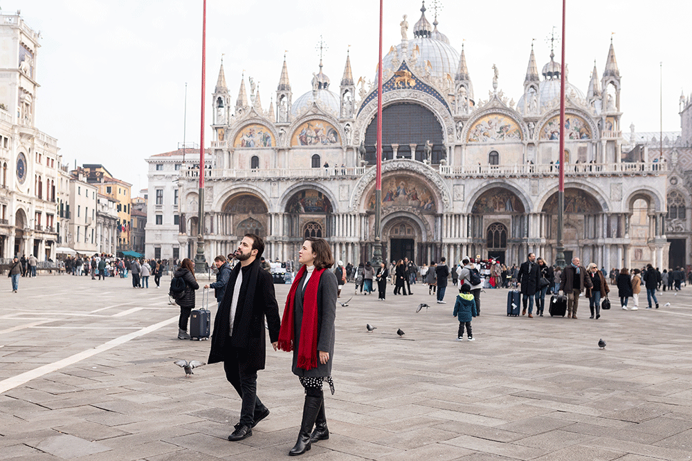 Pedido de casamento em Veneza