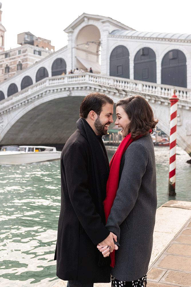 Pedido de casamento em Veneza