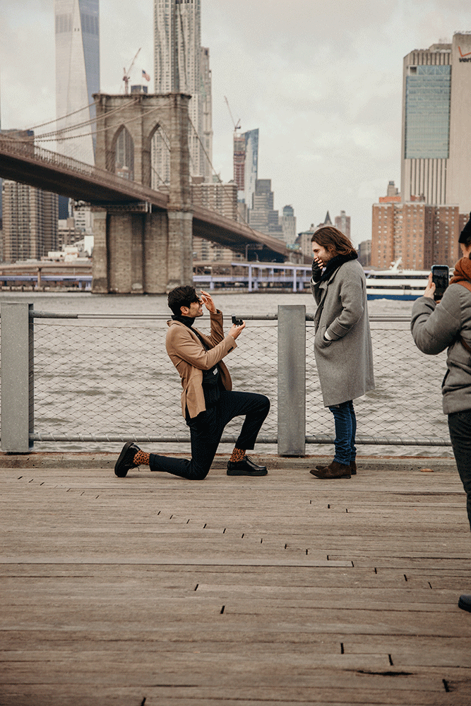 Pedido de casamento em Nova York