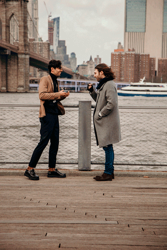 Pedido de casamento no Brooklyn, Nova York