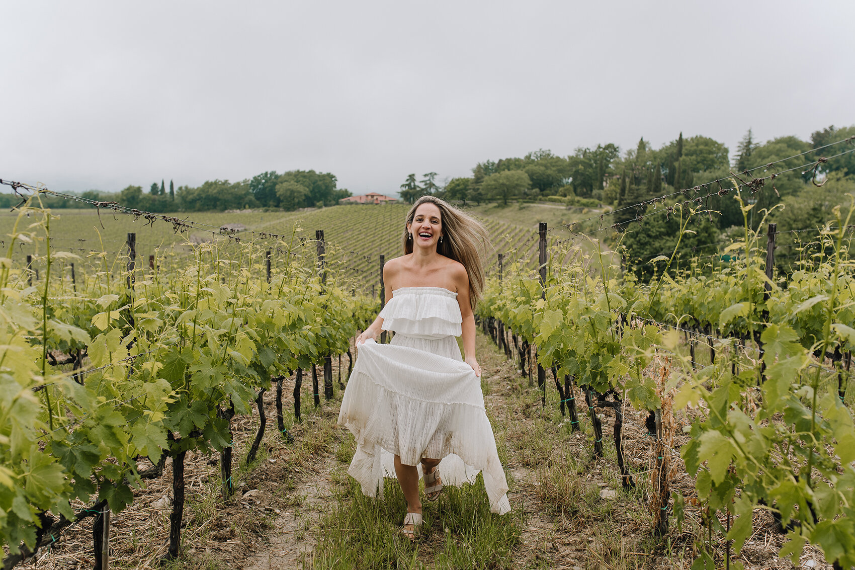 Ensaio Fotos na Mala realizado na Toscana