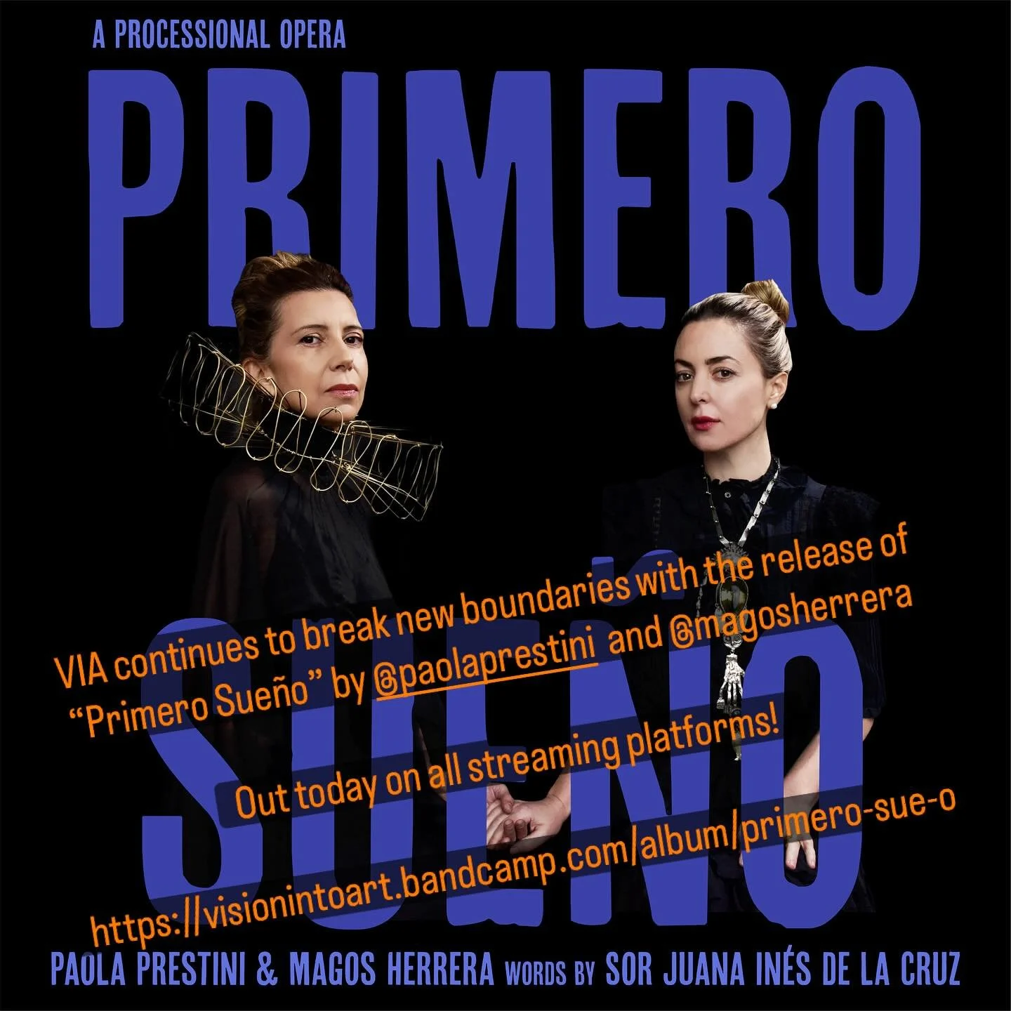 VIA continues to break new boundaries with the release of &ldquo;Primero Sue&ntilde;o&rdquo; by @paolaprestini and @magosherrera 
@viapresents @sjaella_official @celsoduarte.py @lucatarantino.liuto 

Out today on all streaming platforms! 

https://vi