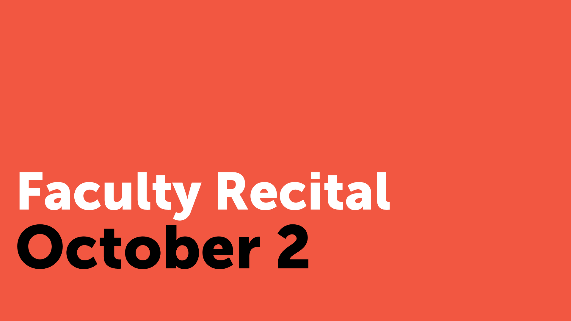 Faculty Recital