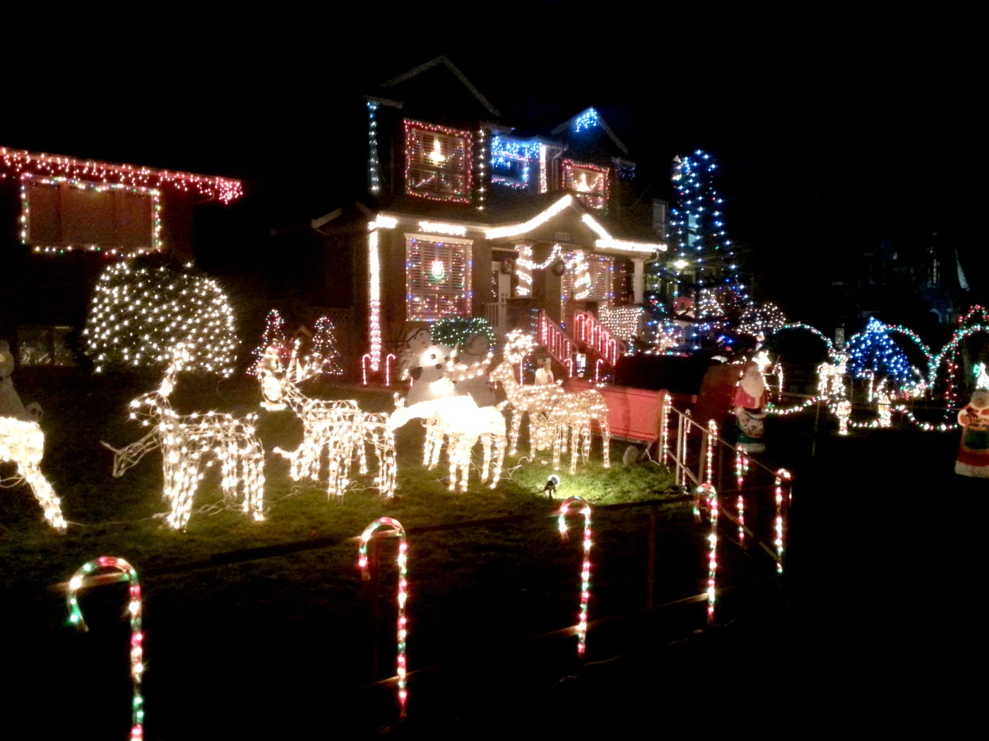 Enjoy the Christmas light displays at Trinity Street, Vancouver