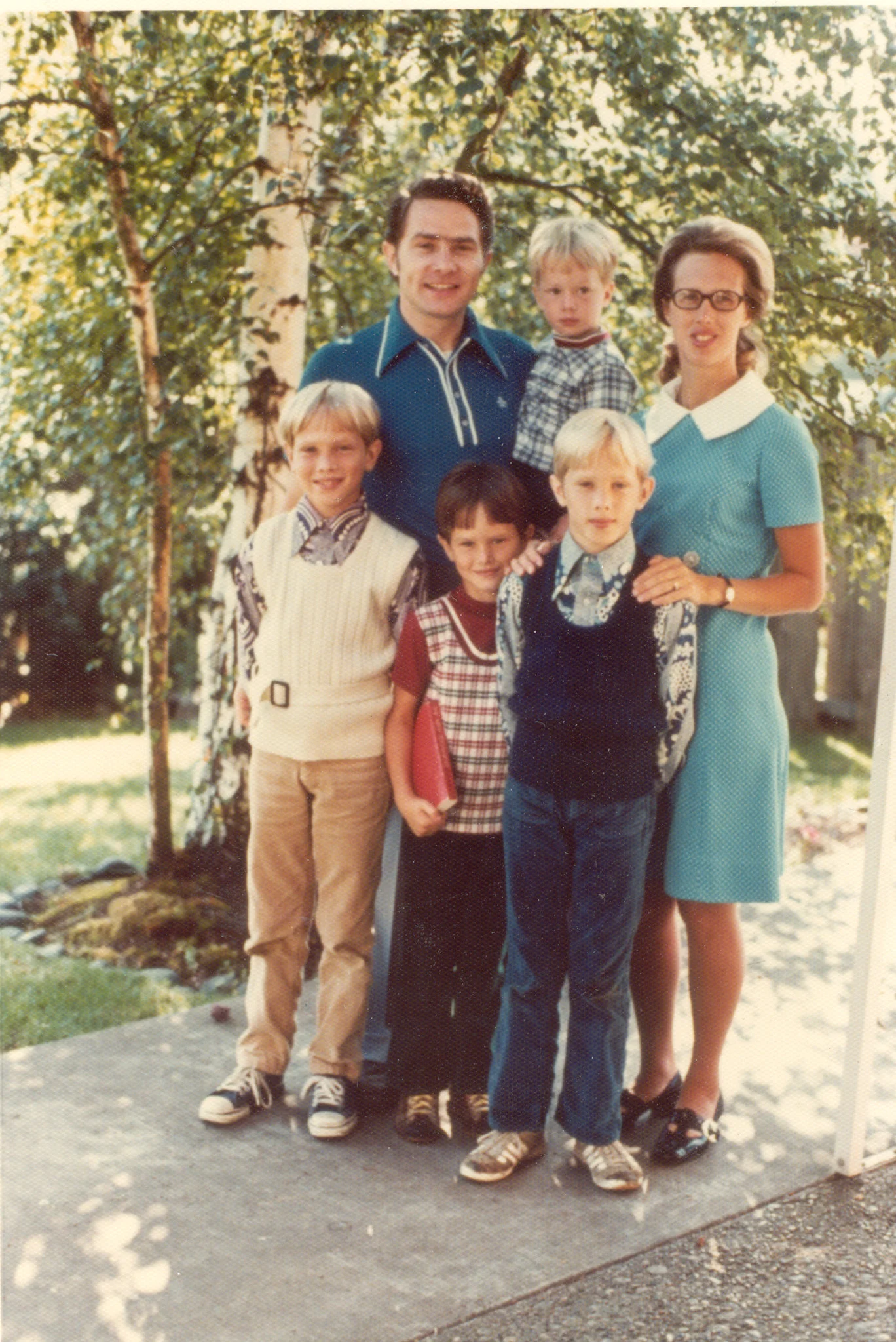 Luis and Pat with their four sons, Kevin, Keith, Andrew, and Steven.