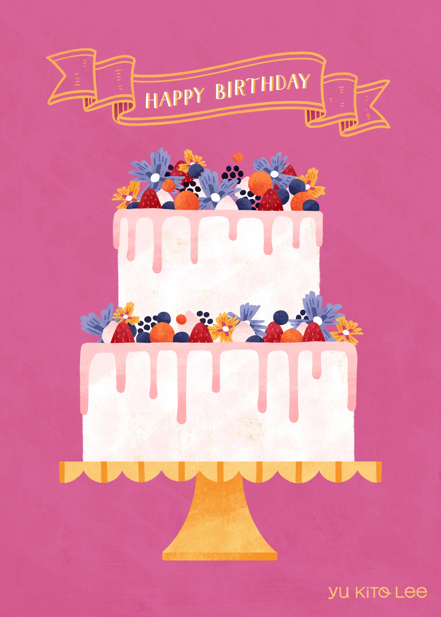 Pink Happy Birthday