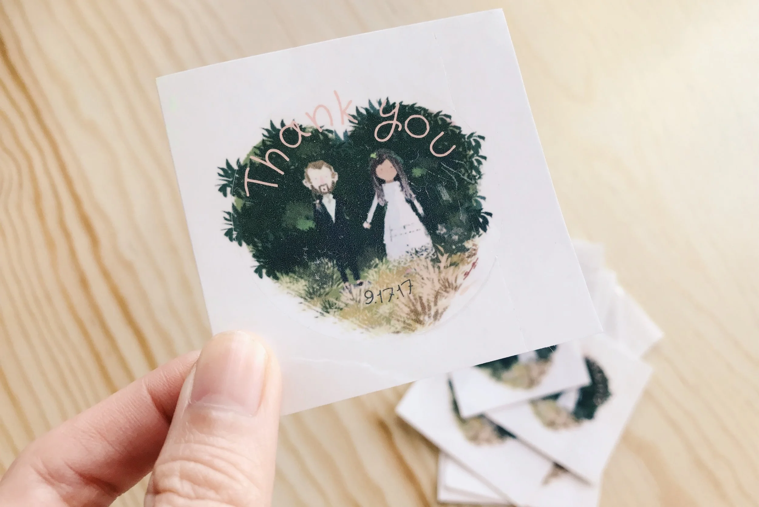 Stickers as gifts for party guests