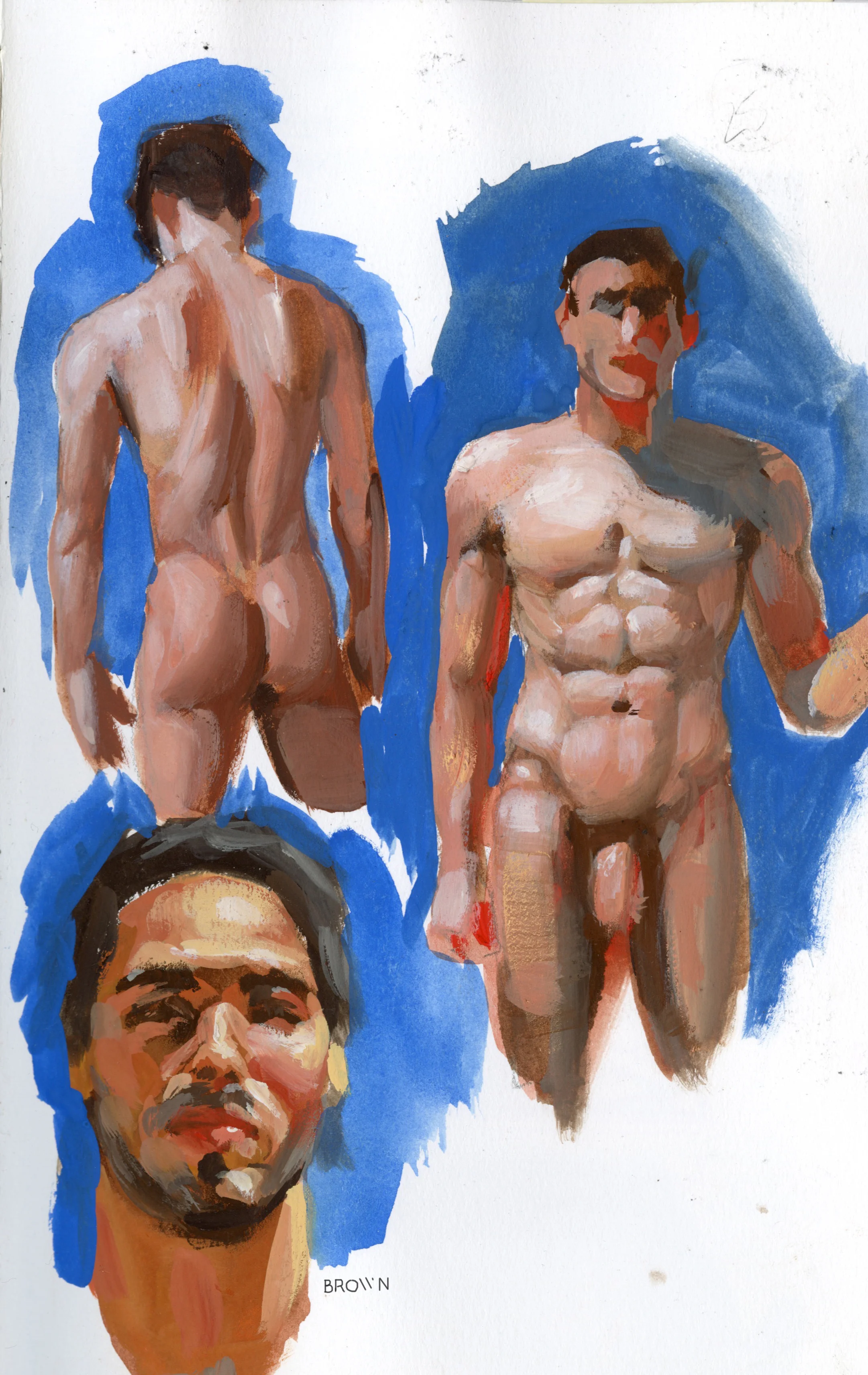 10 Minute Gouache Figures