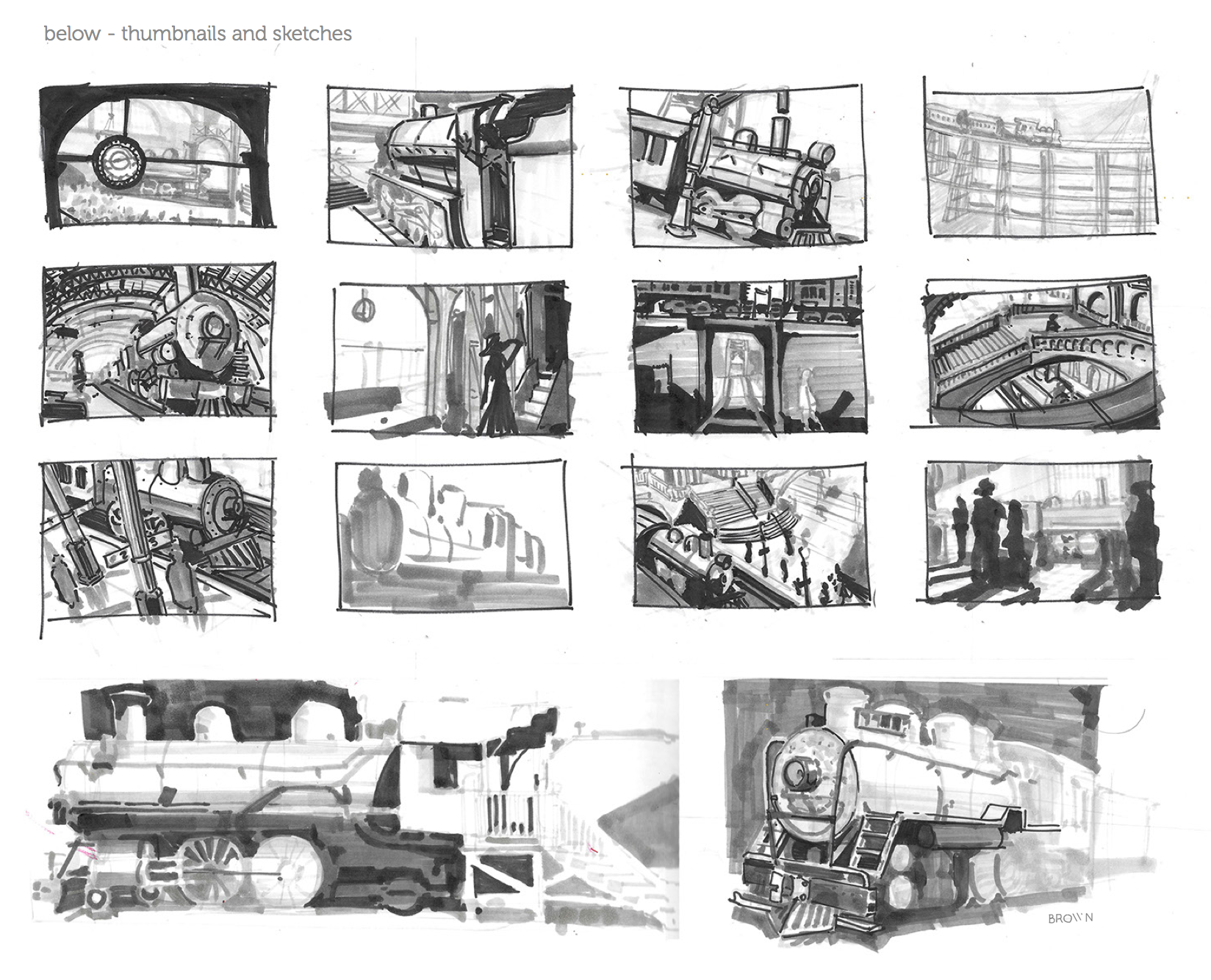 Train Sketches