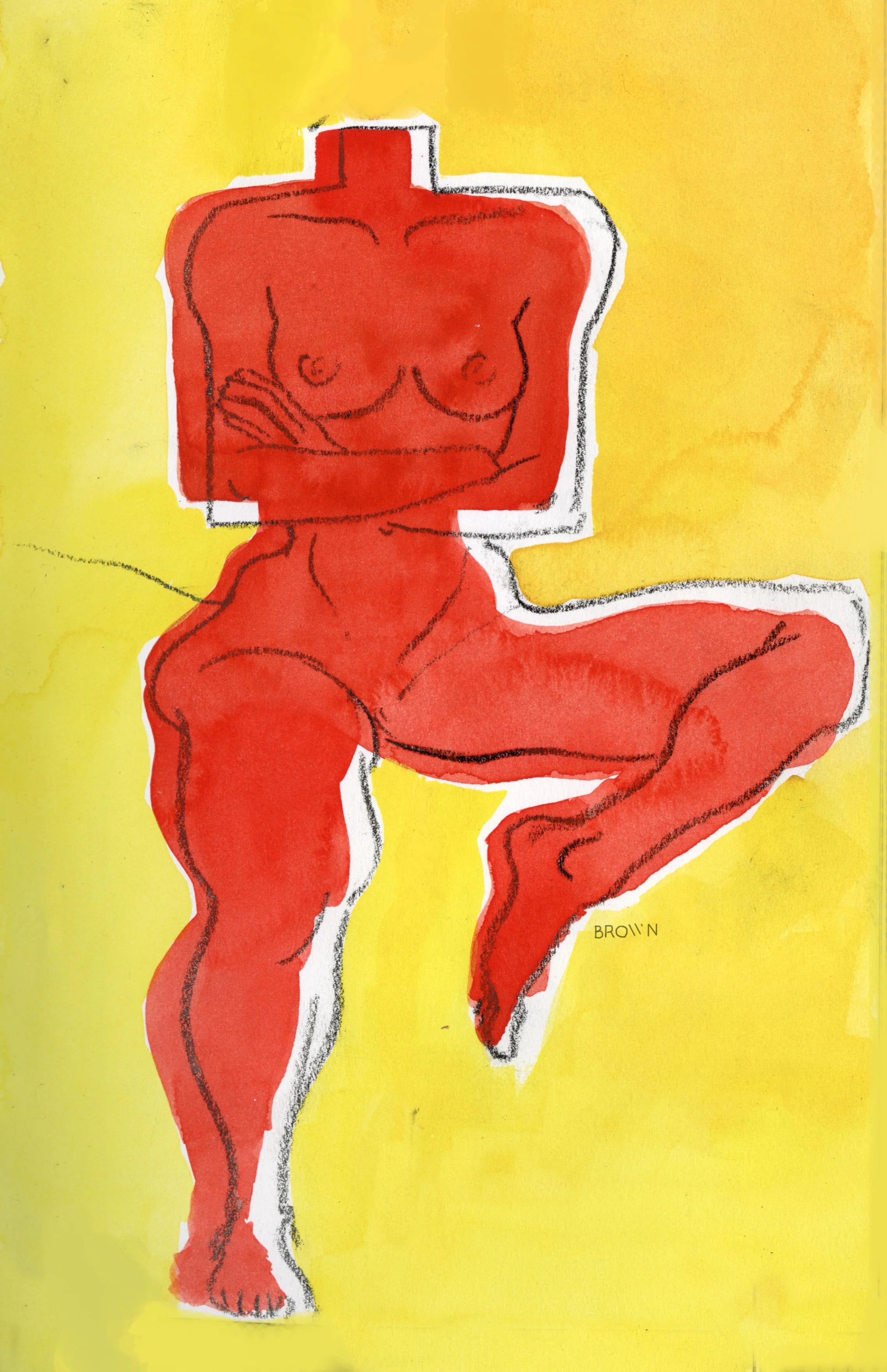 Red on Yellow