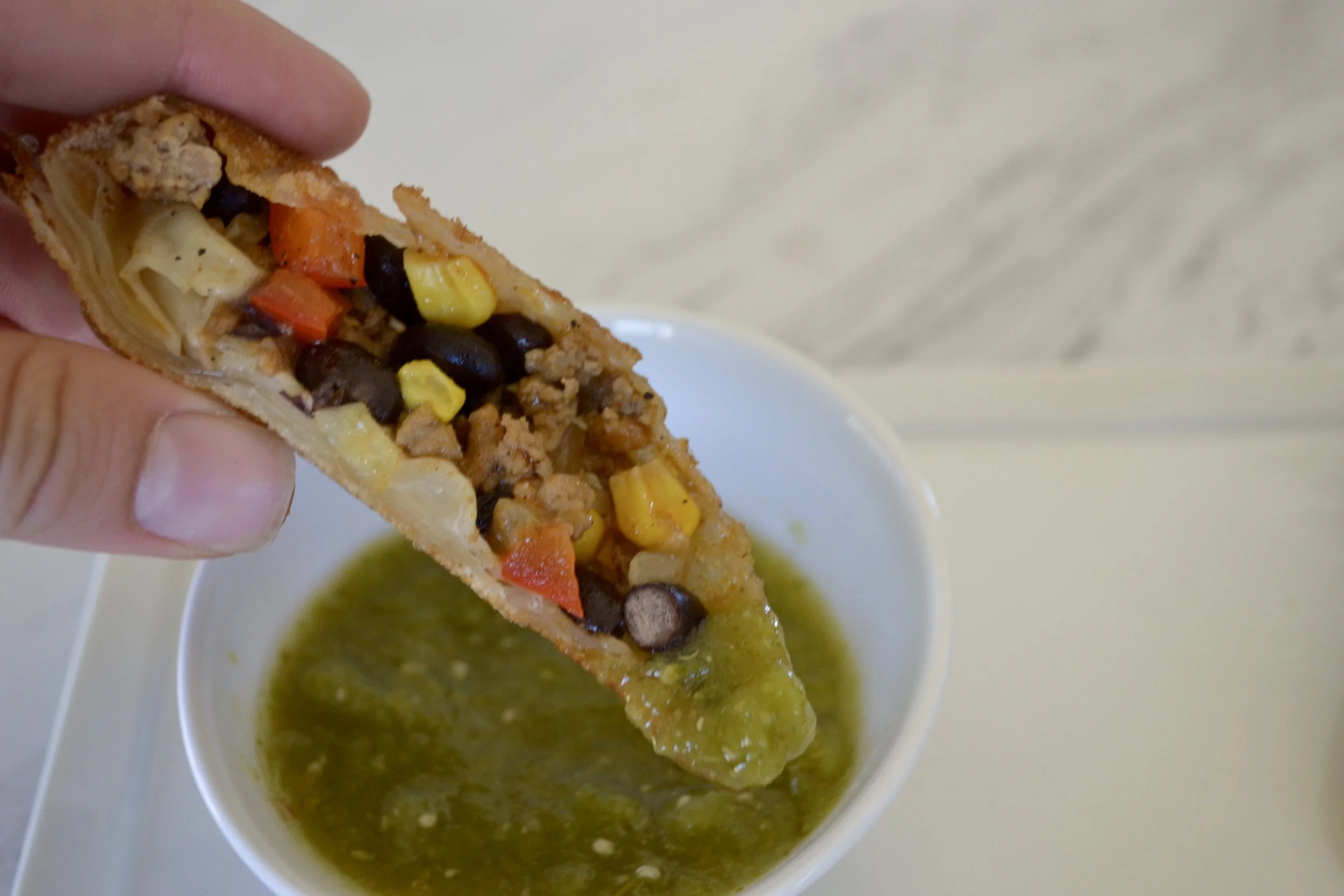 Southwest Egg Rolls California Beans — Farm Girl
