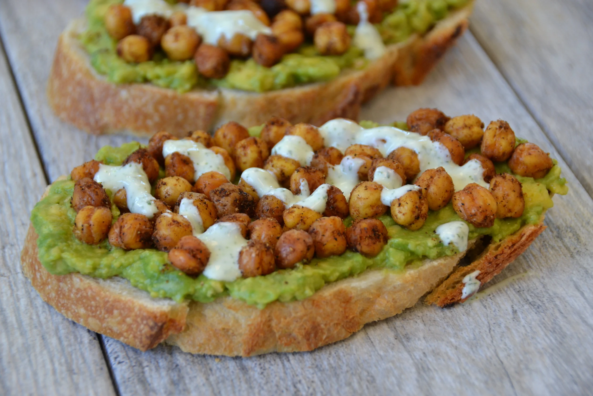 Crispy Garbanzo Bean Avocado Toast: California Beans